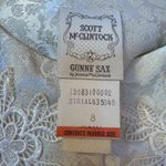 Gunne Sax  by Jessica McClintock Vtg Scott McClintock Button Ivory Satin Jacket Photo 3