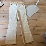 Coldwater Creek  EUC Women's White Wide Leg Sailor Pants w/Button Detail Size 8 Photo 4