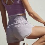 Free People  Movement The Way Home Athletic Shorts Lavender Dust Large NWOT‎ Photo 7