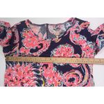 Lilly Pulitzer  Preppy Designer Old Money Paisley Floral Knee Length Dress Small Photo 10