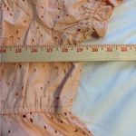 American Eagle  Pink Eyelet Puff Sleeve Peplum Top XL Cottagecore Photo 4