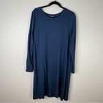 J. Jill Pure Blue Midi Dress and Green Tunic Turtle Neck Top Size Large Photo 6