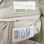 Madewell  The Dean Easy Straight Pant Bone Beige Cotton Linen Relaxed W 24 NWT Photo 12