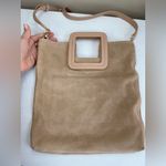 TMRW STUDIO Blush Milo Fold Over Suede Bag Crossbody Top Handle Anthropologie Pink Photo 7