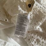 Madewell NWT  White Floral Eyelet Pintuck Sleeve Mini Dress M Boho Cottagecore Photo 2