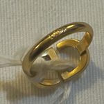 Christian Dior Petit CD Ring Gold-Finish Metal and Blue Crystals Size L Photo 9