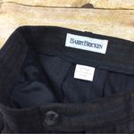 Barry Bricken 100% Wool Pinstriped Hillary Pant NWT Size 10 Long Black Photo 1