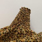 Textile by Elizabeth and James|Cheetah Print Blouse Medium Gold Photo 4