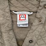 Avalanche  Olive Green Quilted Long Sleeve Pullover Henley Sweatshirt Jacket sz M Photo 1