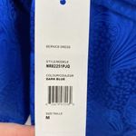 Ronny Kobo Bernice Satin Blue Midi Dress Long Sleeve Shirtdress NWT Size Medium Photo 6