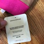 Fabletics Waffle Knit Bralette Tan/Pink NWT Photo 3