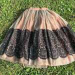 Vintage Black Lace Gray Sheer Nude Full Skirt from Modern Jr. Size undefined Photo 0