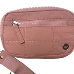 Blush Quilted Wristlet Wallet Compact Organizer Bag Pink Photo 0