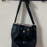 ZARA black bucket bag draw string closure Photo 5