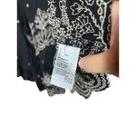 American Eagle Black Embroidered Flowy Blouse Size S Photo 5