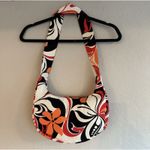 Island Aloha Wear, Made in Hawaii, Bright Orange Red Floral Print Shoulder Bag Photo 1