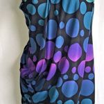 Diane Von Furstenberg  Juan Calypso Dot Cool Jersey Mini Dress Size 2 Silk Purple Photo 0