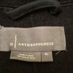 Anthropologie  black boiled wool sweater XL shaped like a jacket but soft euc Photo 2