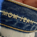 American Eagle Pinstripe Blue and White Mom Jeans Size 4 Photo 7