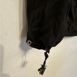 ASOS Bubble Hem Drawstring Black Mixed-Material Maxi Dress – Women’s US 4 Photo 4