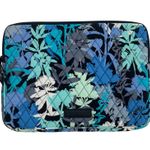 Vera Bradley Laptop Sleeve 10"x13.5" Blue Floral Tropical Camofloral Padded Photo 0