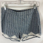 Hem & Thread  Striped Chambray Shorts Size small Photo 0