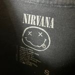 Nirvana Graphic Tee Smiley Face Black Adult Extra Small Unisex Fit Photo 3