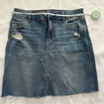 Old Navy  Blue Distressed  Denim Skirt Photo 1