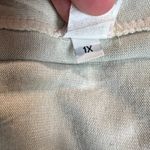 One World  Tunic Top Womens 1X Green Funky Boho Velvet Front Wearable Art to Wear Photo 11