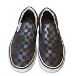 Vans  Iridescent Checkered Checkerboard Low Top Skater Sneaker Classic Slip On Photo 2