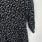 ZARA  Black and White Polka Dot High Neck Dress Photo 3