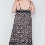 Boutique Plus Black Paisley & Crochet Maxi Dress 1X Photo 1