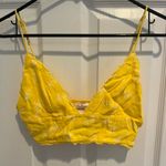 Yellow Floral Bralette Top Size M Photo 0