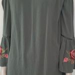 Knox Rose Sage Green Embroidered Floral Dress Photo 3