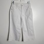 NYDJ NWOT Wide Leg Crop Denim In Optic White Cool Embrace Size 6 Petite Photo 1