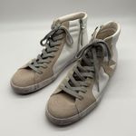 Sam Edelman Avon High-Top Leather & Suede Sneakers in White Size 8.5 Photo 1