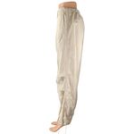ZARA  Beige High Waist Baggy Wide Leg Windbreaker Parachute Trousers Pants Size S Photo 1