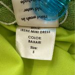 Baobab Irene Mini Dress Small Green Strapless Shimmer Bodycon Party Photo 8