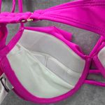 Xhilaration  Pink Ruffle Padded Adjustable Wired Bikini Top Swimwear Medium Photo 7