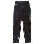 EUC Baldwin BLDWN Black Paint Splatter Karlie High Rise Crop Skinny Jeans 25 Photo 1