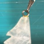 Collection 5 Carved Stone Pendants Fish Wolf Fish Sea Horse Lightening Bolt Purple Photo 13