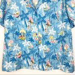 GRAFF Womens Top Petite L Vintage Beach Coastal Nautical Vacation Hawaiian Surf Blue Size undefined Photo 5