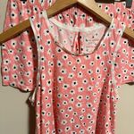Kate Spade  ♠️ Pink Floral Pajama Short Set Tank- Size Small Photo 3