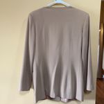 Oleg Cassini 💯 Wool Long Tan Blazer Jacket Size 8 Photo 4