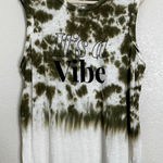 Torrid  It's A Vibe Tie Dye Classic Heritage Slub Crewneck Tank Top, Size 1X Photo 0