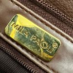 Monet  Black Gold Chain Pattern Tote Bag Vintage 80s Jewelry Print Large Cloth Photo 11