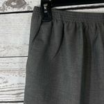 Alfred Dunner SZ 16 Prop Short Pants Elastic Comfort Waist Pockets Gray New Photo 1