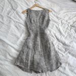 Donna Mizani stassi linen neutral tan gray v neck sleeveless romper S Photo 13