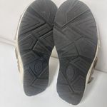 Earth Spirit Sandals Womens 7 Beige Silver Checker Casual Strappy Comfort Flat Photo 7