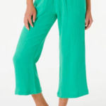 Women’s Premium Surf Pant Green Gauzy Cotton Size Medium Rip Curl Photo 0